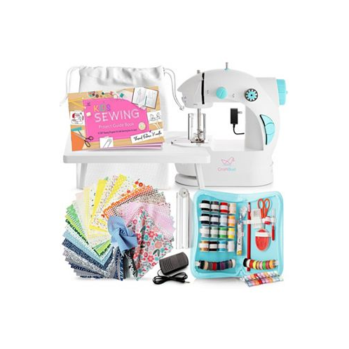 Clara Clark Mini Portable Sewing Machine & Complete Supplies Kit for Beginners and Kids - 122 Piece