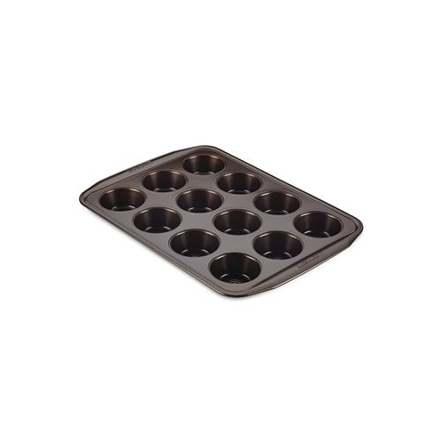 Circulon Symmetry Nonstick Chocolate Brown 12-Cup Muffin Pan