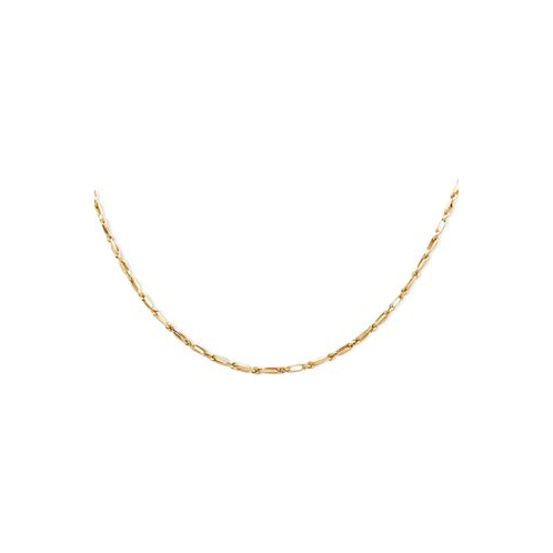 Macys 18 Baguette Chain Necklace (2-1/2mm) in 14k Gold