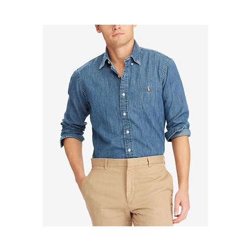 Polo Ralph Lauren Mens Classic-Fit Denim Shirt