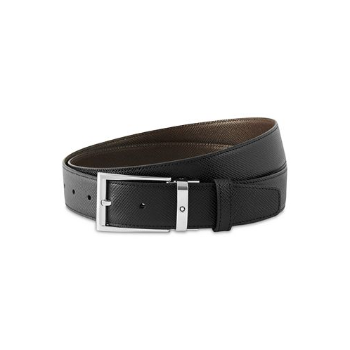 Montblanc Mens Saffiano Leather Reversible Belt