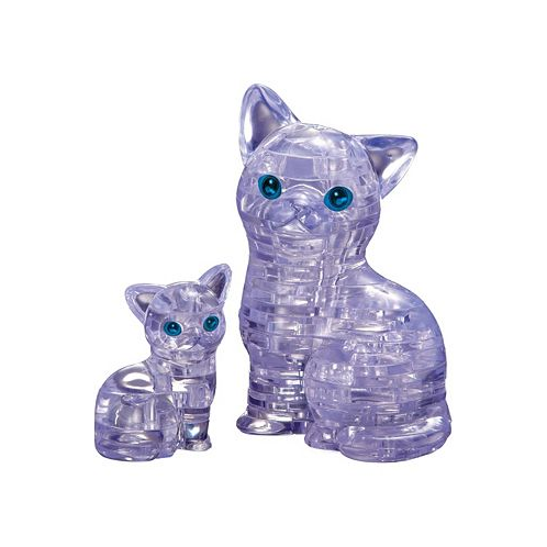 BePuzzled 3D Crystal Puzzle - Cat with Kitten