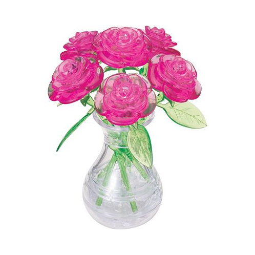 BePuzzled 3D Crystal Puzzle - Roses in a Vase