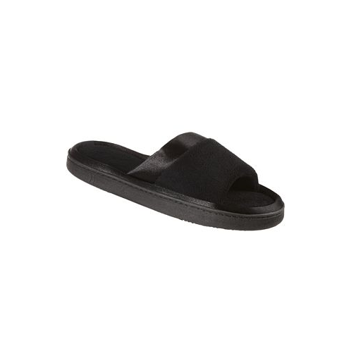 Isotoner Signature Isotoner Womens Microterry Satin Trim Wider Width Slide Slippers
