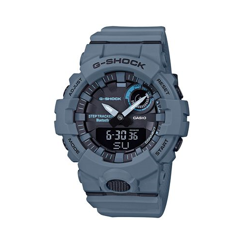 G-Shock Mens Analog Digital Step Tracker Gray-Blue Resin Strap Watch 48.6mm