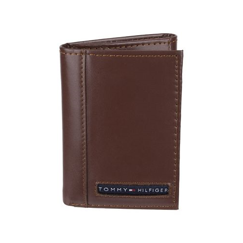Tommy Hilfiger Mens Genuine Leather Trifold Wallet