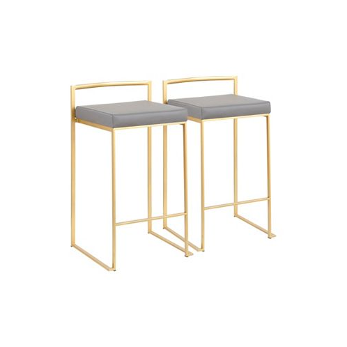 Lumisource Fuji Gold Counter Stool Set of 2