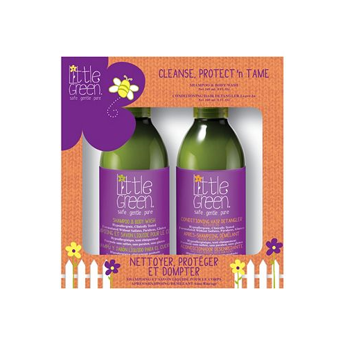 Little Green Kids Cleanse Protect N Tame Set of 2 16 oz.