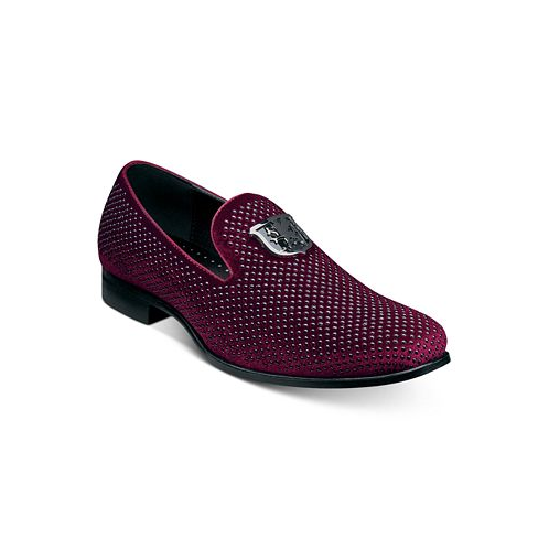 Stacy Adams Mens Swagger Studded Ornament Slip-on Loafer