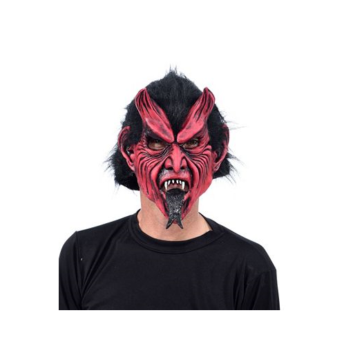 Zagone Studios ZagOne Size Studios Classic Devil With Tongue Latex Adult Costume Mask One Size