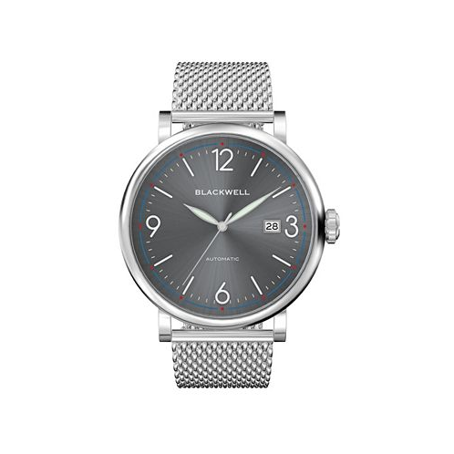BLACKWELL Sunray Gray Dial with Silver Tone Steel and Silver Tone Steel Mesh Watch 44 mm