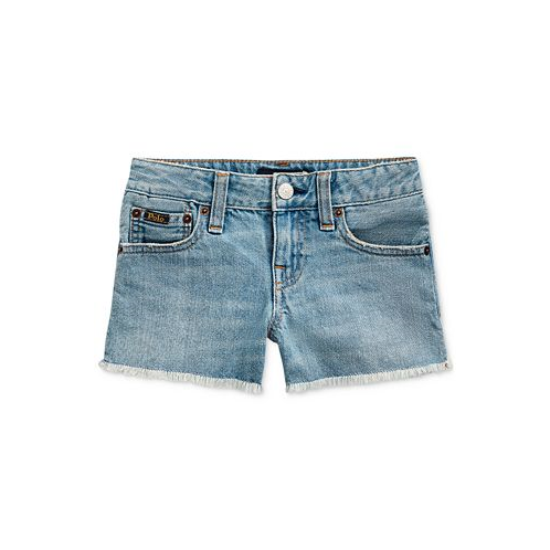 Polo Ralph Lauren Little Girls Frayed Denim Shorts