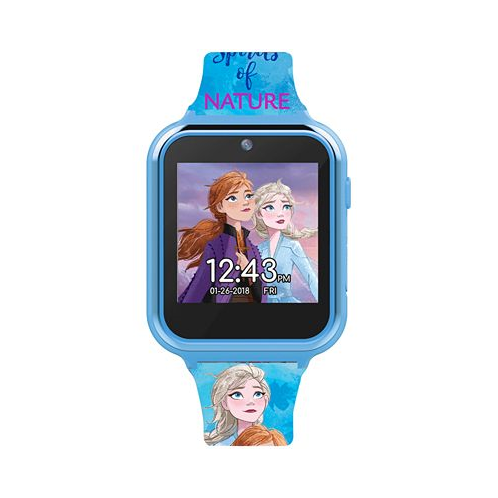 Accutime Kids Frozen 2 Blue Silicone Strap Touchscreen Smart Watch 46x41mm