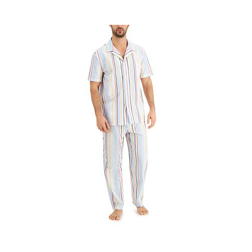 Club Room Mens Striped Pajamas