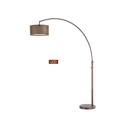 Artiva USA Elena IV 81 Double Shade LED Arched Floor Lamp with Dimmer