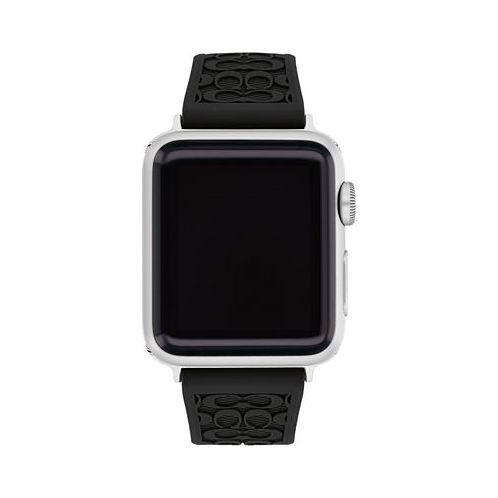 COACH Black Rubber 38/40/41mm Apple Watch Band