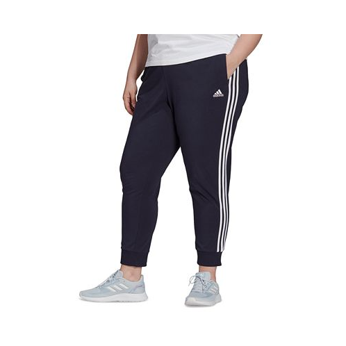 Adidas Essentials Plus Size 3-Stripe Tapered Pants
