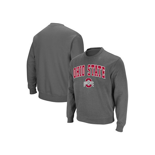 Colosseum Mens Ohio State Buckeyes Team Arch Logo Tackle Twill Pullover Sweatshirt