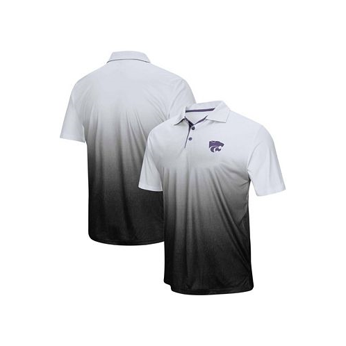 Colosseum Mens Gray Kansas State Wildcats Magic Team Logo Polo Shirt