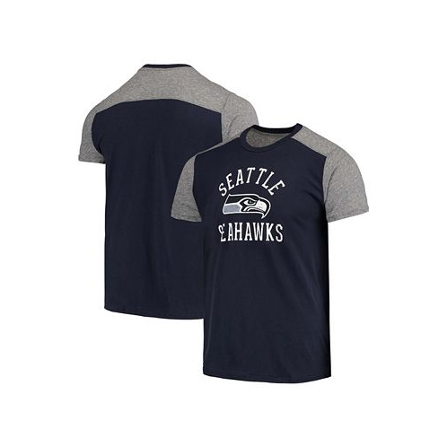 Majestic Mens College Navy Gray Seattle Seahawks Field Goal Slub T-shirt