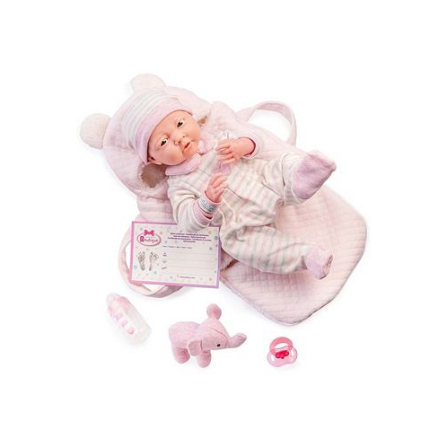 JC TOYS La Newborn Nursery 15.5 Baby Doll Fabric Basket Set 9 Pieces