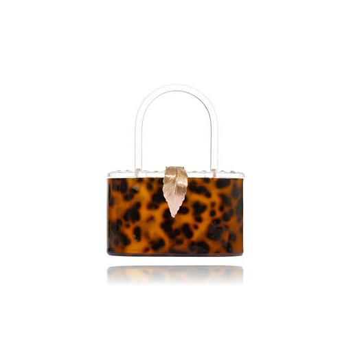 Milanblocks Womens Top Handle Box Clutch Bag
