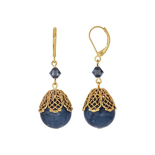 2028 Filigree Bead Drop Earrings