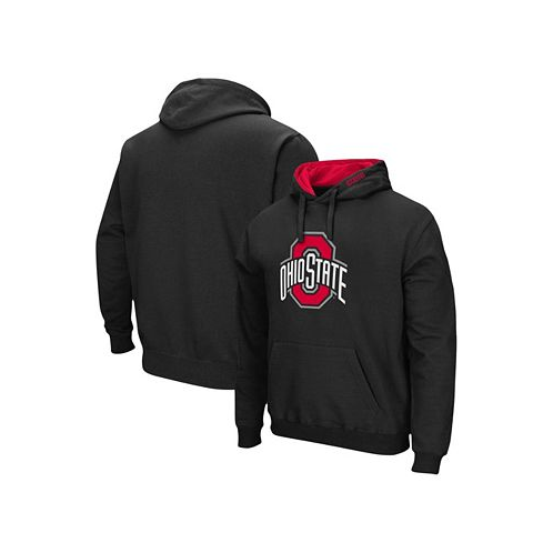 Colosseum Mens Black Ohio State Buckeyes Arch Logo 3.0 Pullover Hoodie
