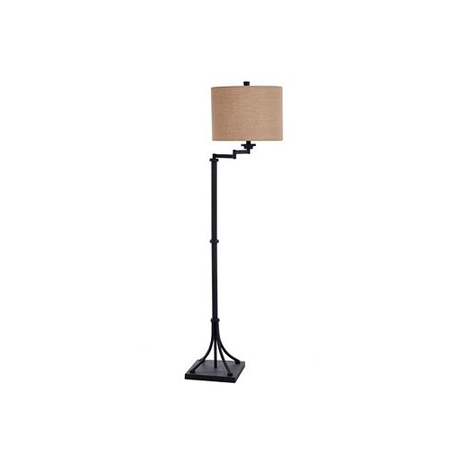 StyleCraft Home Collection Tipton Farmhouse Swing Arm Floor Lamp