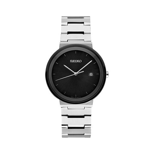Seiko Mens Essentials Stainless Steel Bracelet Watch 41mm