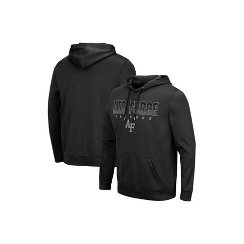 Colosseum Mens Black Air Force Falcons Blackout 3.0 Pullover Hoodie