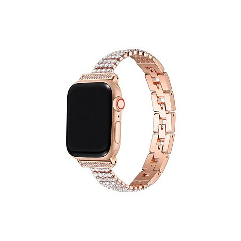 Posh Tech Mia Rose Gold Plated Rhinestone Bracelet Band for Apple Watch 42mm-44mm