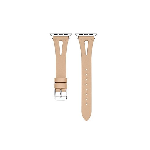 Posh Tech Sage Beige Genuine Leather Band for Apple 38mm-40mm
