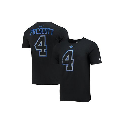 Nike Mens Dak Prescott Black Dallas Cowboys Name and Number T-shirt