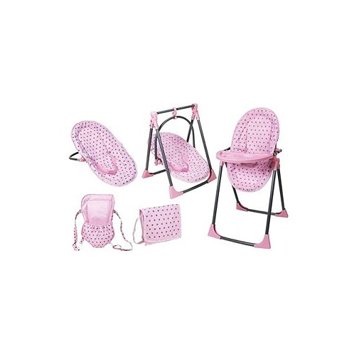 Lissi Dolls Lissi Doll 6-in-1 Convertible Highchair Play Set