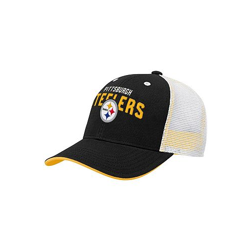 Outerstuff Big Boys Black Pittsburgh Steelers Core Lockup Snapback Hat