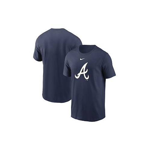 Nike Mens Navy Atlanta Braves 2022 Gold Program Logo T-shirt