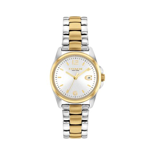 COACH Womens Greyson Two-Tone Stainless Steel Bracelet Watch 28mm