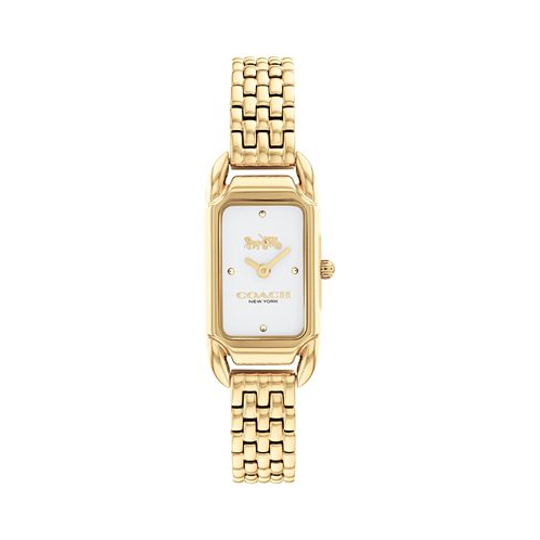 COACH Womens Cadie Gold-tone Bracelet Watch 17.5mmX28.5mm