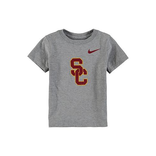 Nike Boys and Girls Toddler Heathered Gray USC Trojans Logo T-shirt
