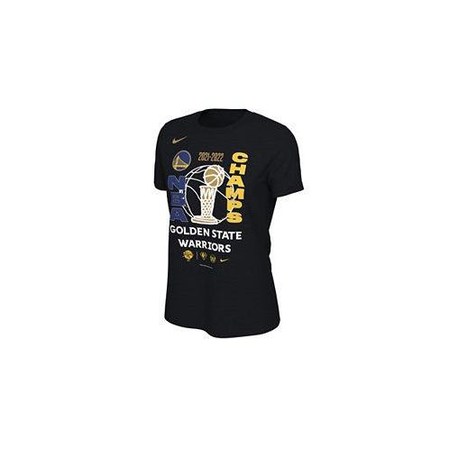 Nike Womens Black Golden State Warriors 2022 NBA Finals Champion Locker Room T-Shirt