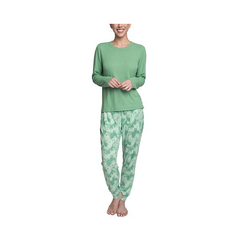 MUK LUKS Womens Supersoft Ribbed Pajama Set