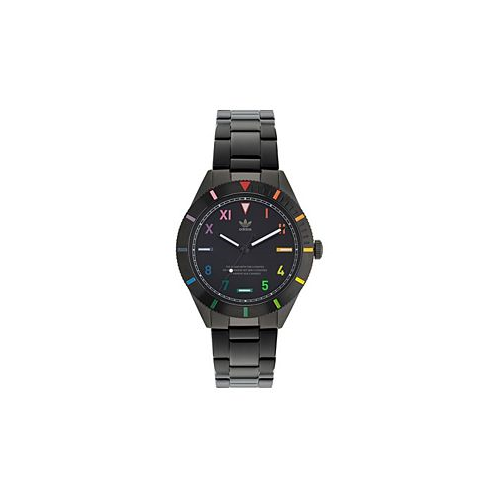 Adidas Unisex Three Hand Edition Three Black Stainless Steel Bracelet Watch 41mm