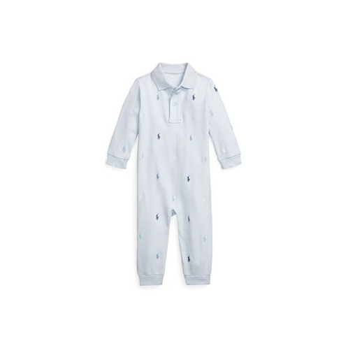 Polo Ralph Lauren Baby Boys Polo Pony Soft Polo Coverall