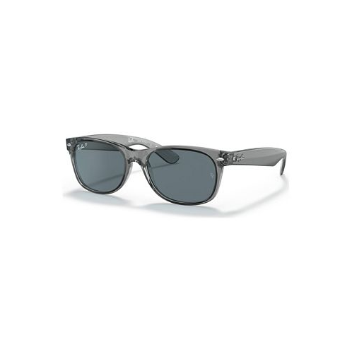 Ray-Ban Unisex New Wayfarer Classic 55 Polarized Low Bridge Fit Sunglasses RB2132F55-P