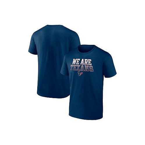 Fanatics Mens Navy Houston Texans We Are Texans Heavy Hitter T-shirt