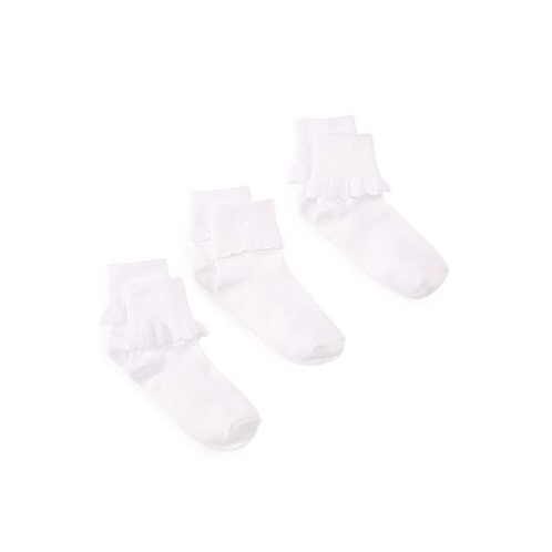 Trimfit 3-Pack Scalloped Socks Little Girls & Big Girls
