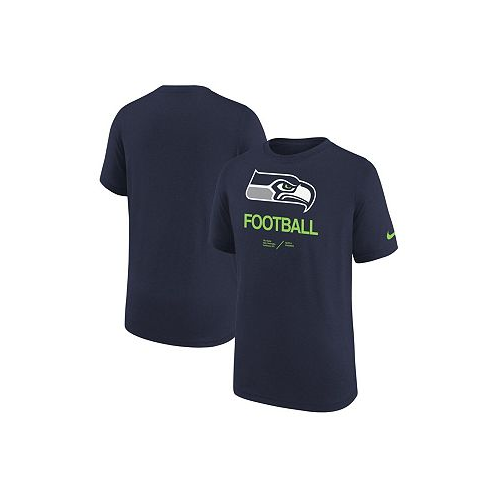 Nike Big Boys Navy Seattle Seahawks Sideline Legend Performance T-shirt