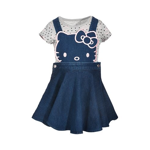 Hello Kitty Toddler Girls 2-Pc. Denim Skirtall & T-Shirt Set