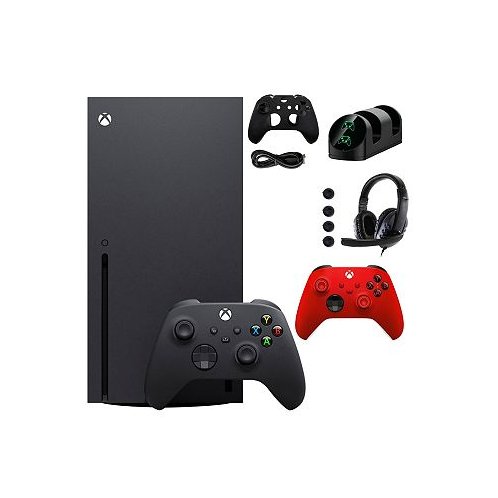 Xbox Series X 1TB Console with Extra Red Controller Accessories Kit